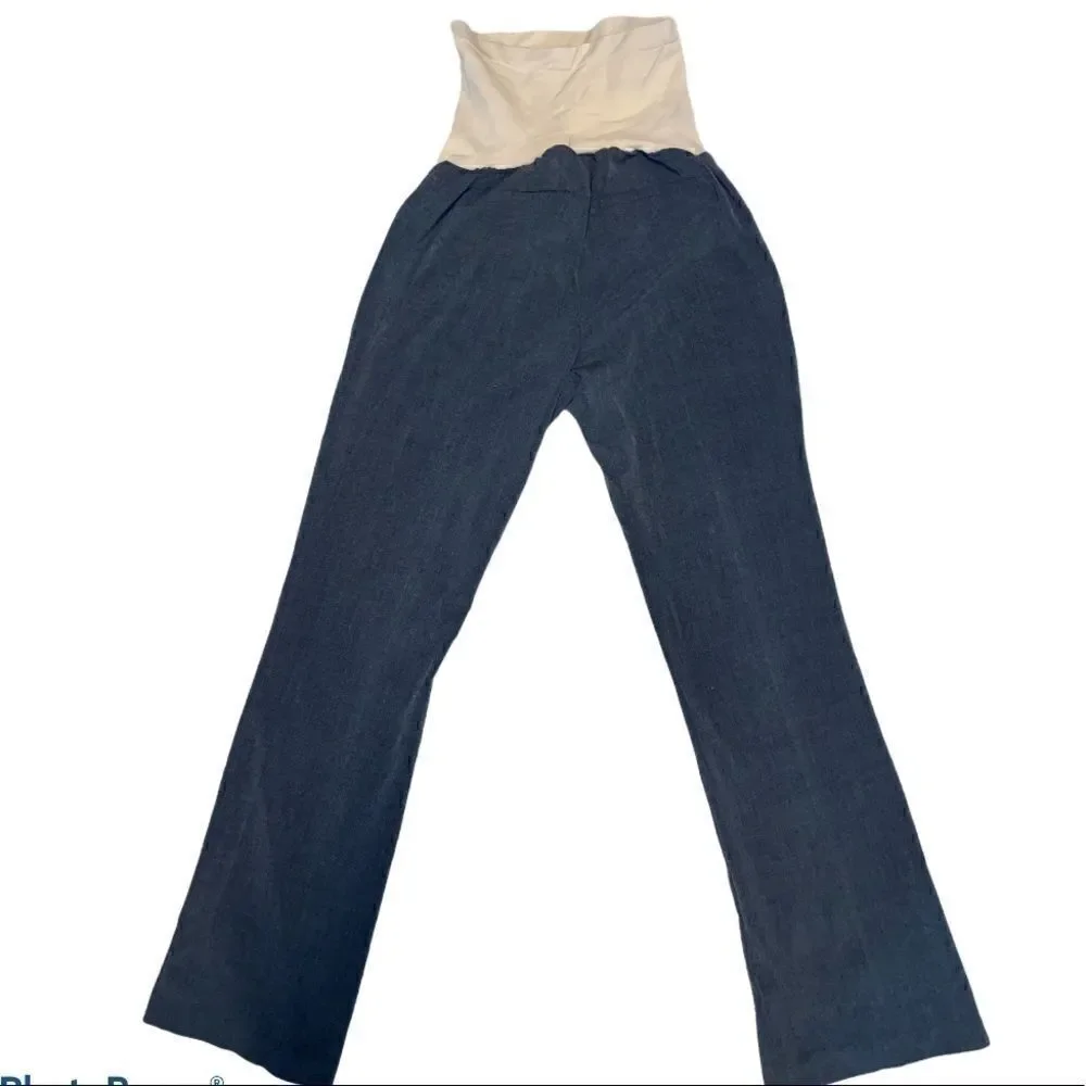 Motherhood Maternity Gray Flare Stretch Pants NWT